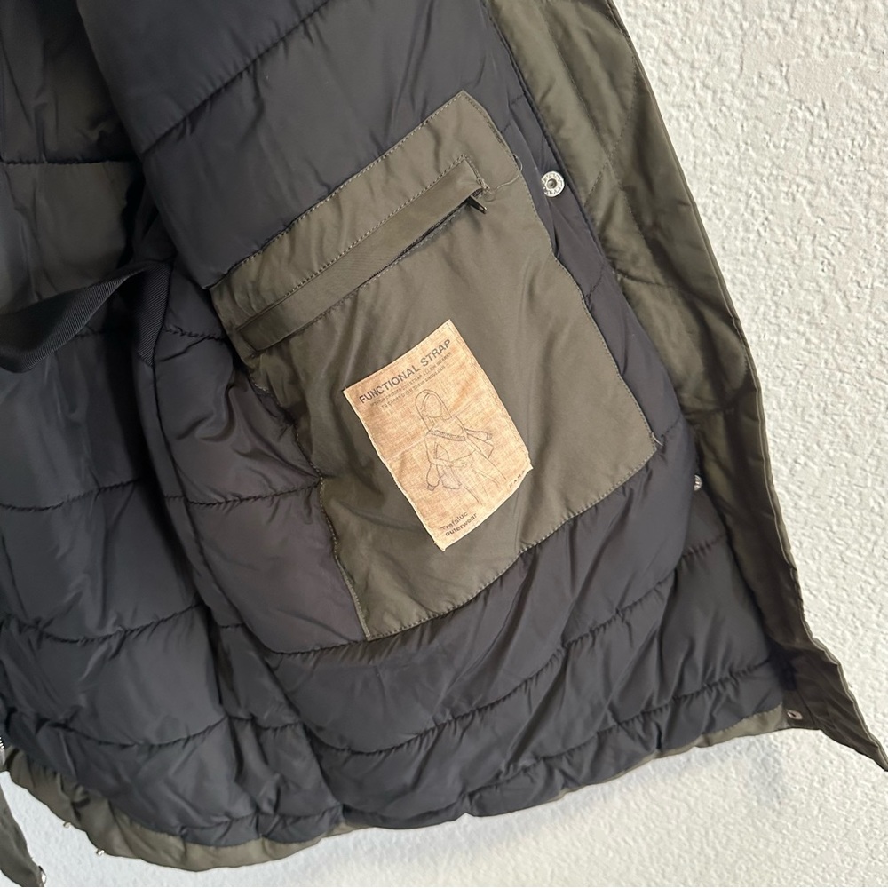 Zara Winter Coat Olive - Small - Picture 6 of 8
